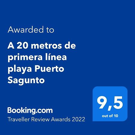 A 20 Metros De Primera Linea Playa Puerto Sagunto Ascensor Wifi Esterno foto